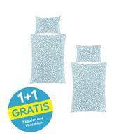 Bettwäsche Daisy - Pastellblau/Hellgelb, ROMANTIK / LANDHAUS, Textil (140/200cm) - James Wood