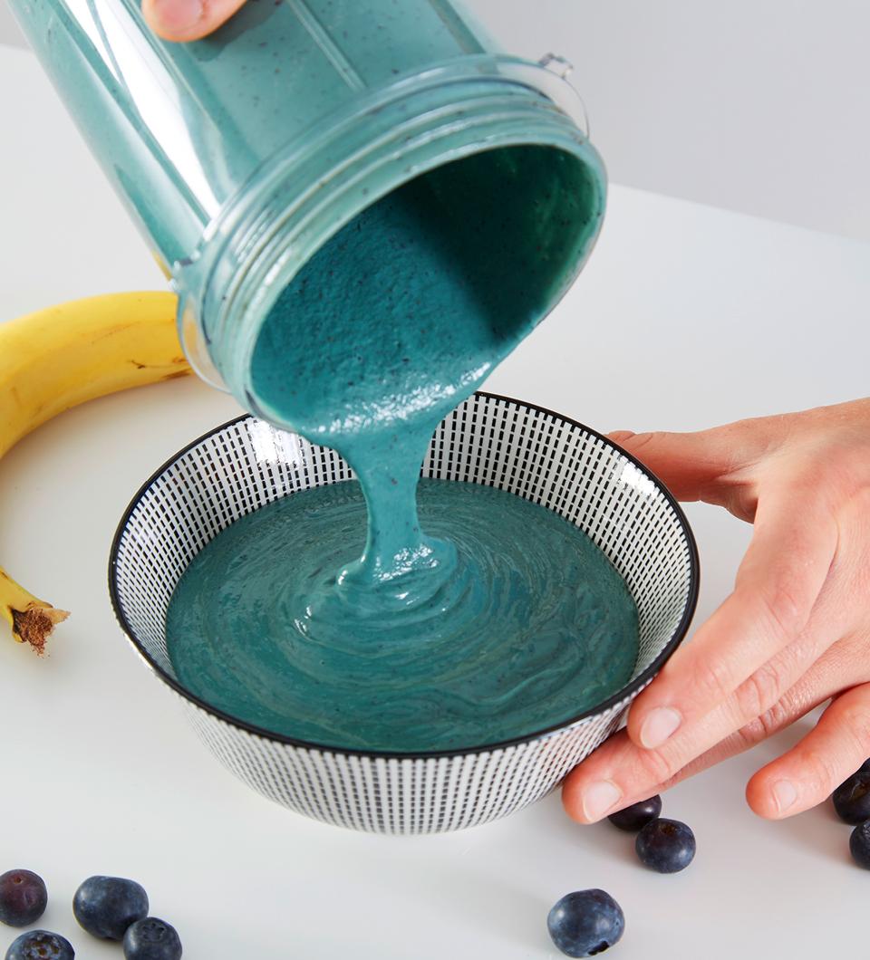 postup prípravy tropickej smoothie misky