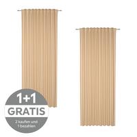 FERTIGVORHANG ROSWITA - Beige, KONVENTIONELL, Textil (135/245cm) - Ondega