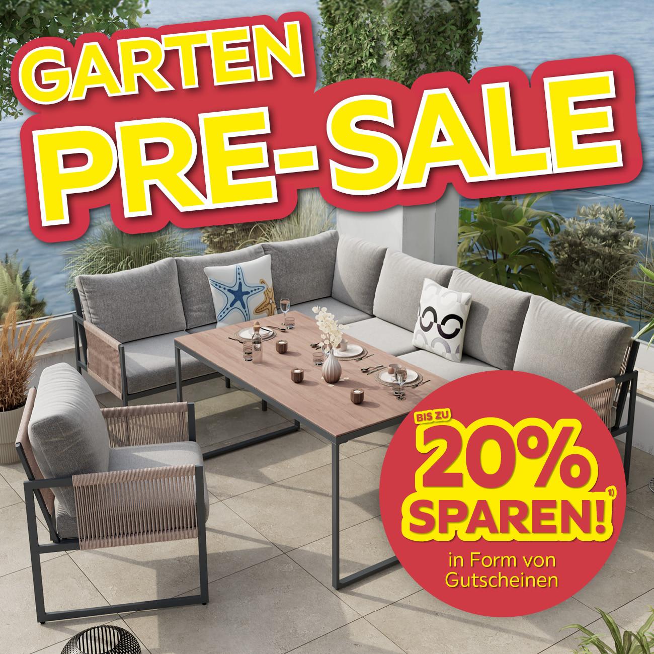 Garten Pre-Sale, bis zu 20% sparen in Form von Gutscheinen