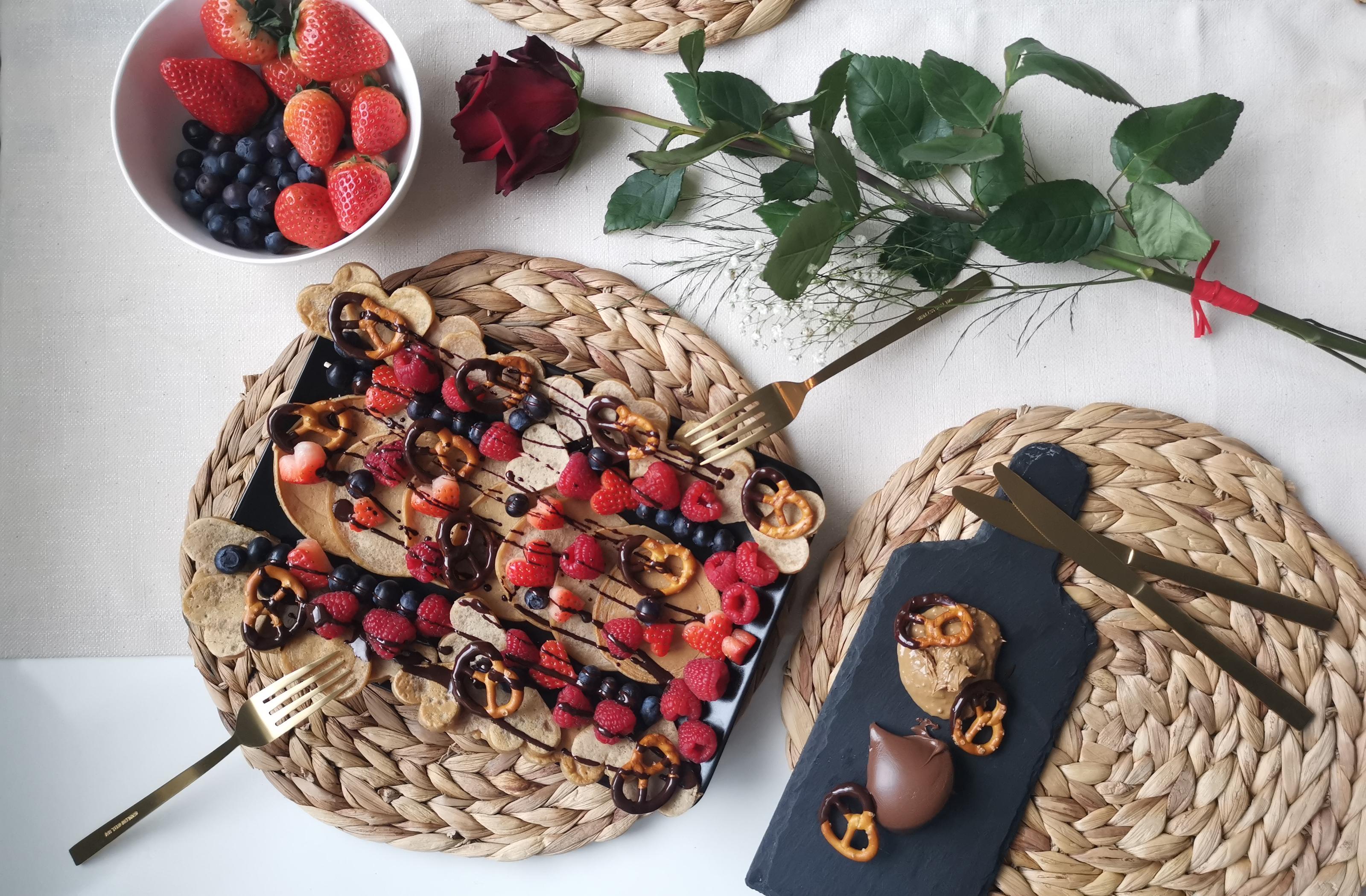 recept na lievance s ovocím a čokoládou, romantický Valentín