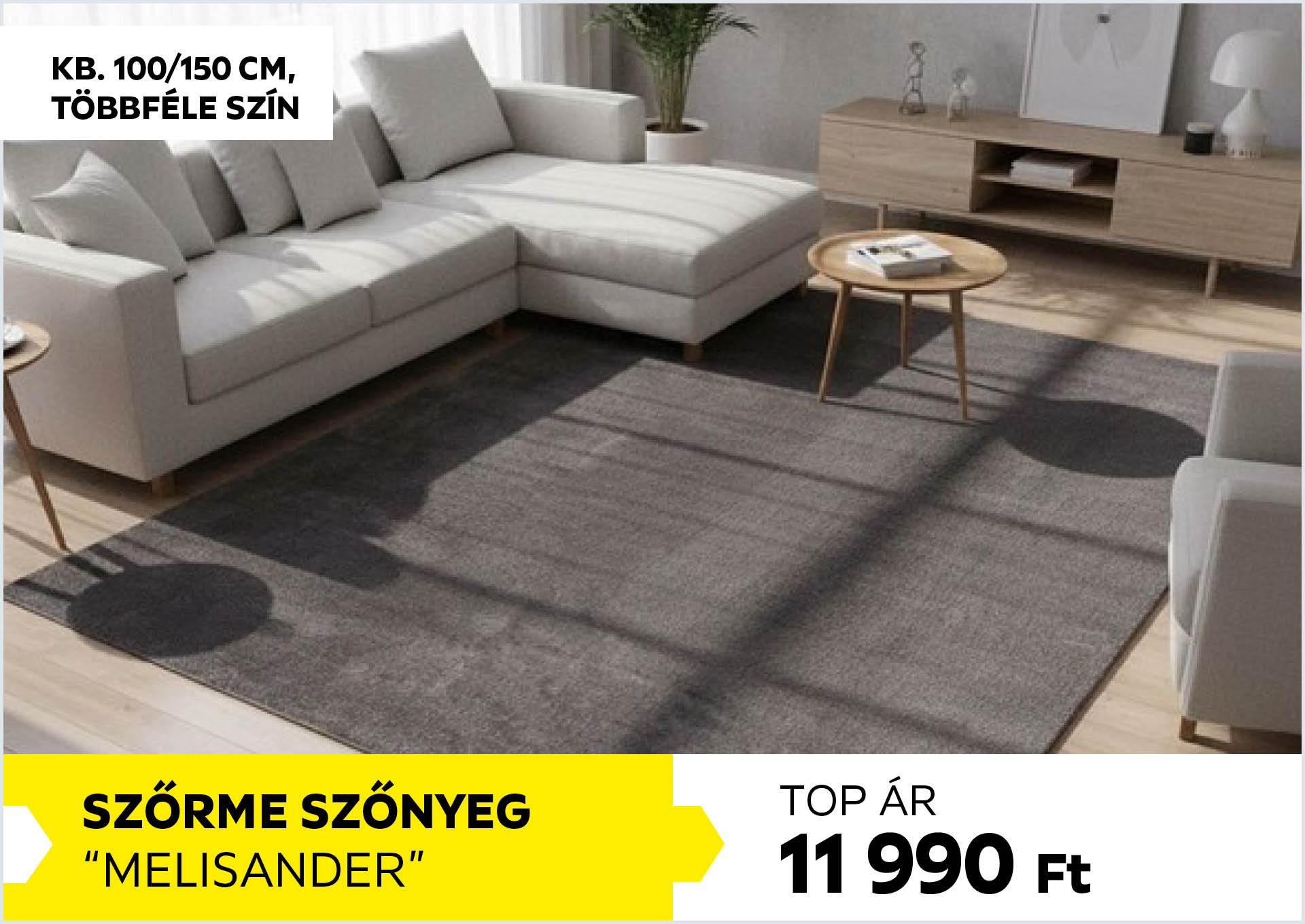 Szőrme szőnyeg többféle színben kb. 100/150cm MELISANDER 11990Forint