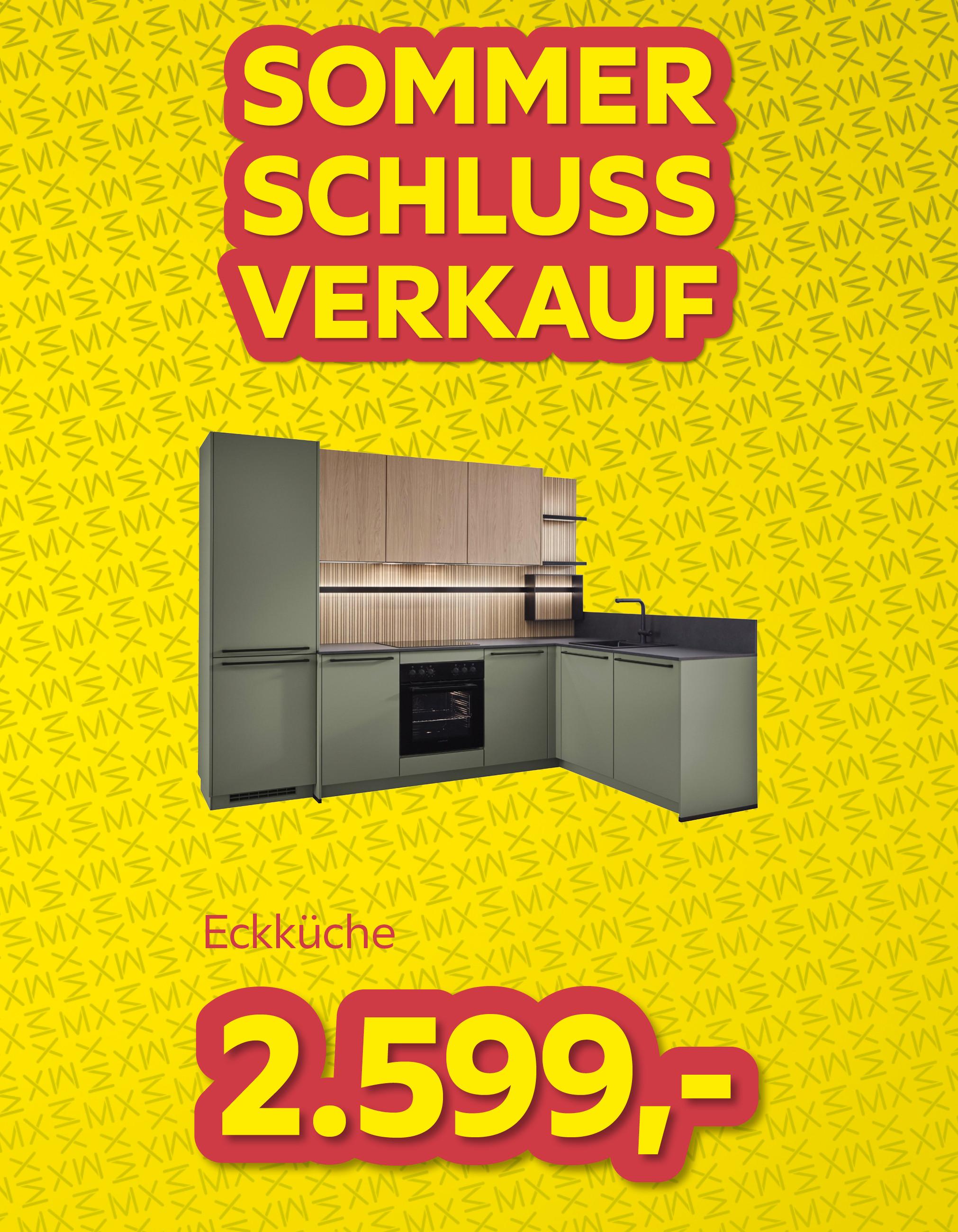 Sommer Schluss Verkauf Eckküche 2.599,-