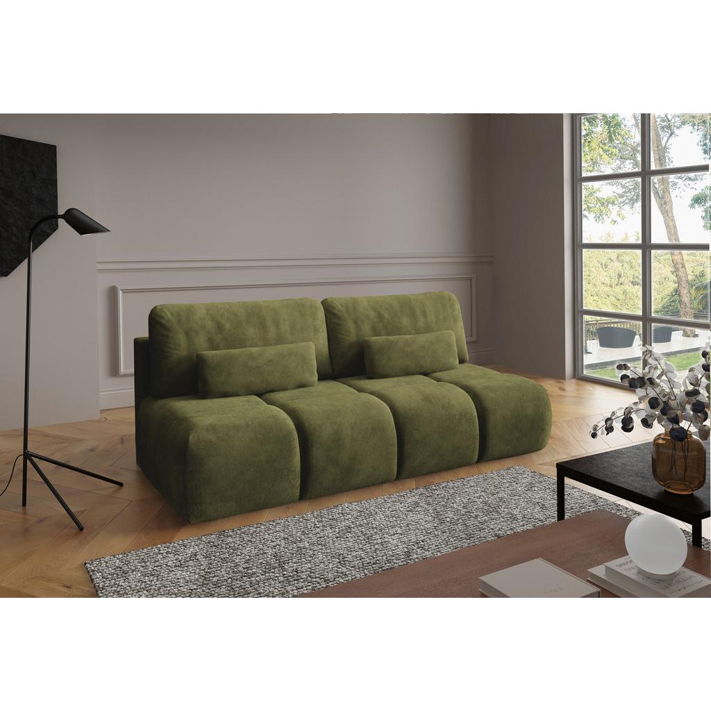 Schlafsofa Maron Olivgrün B: 219cm