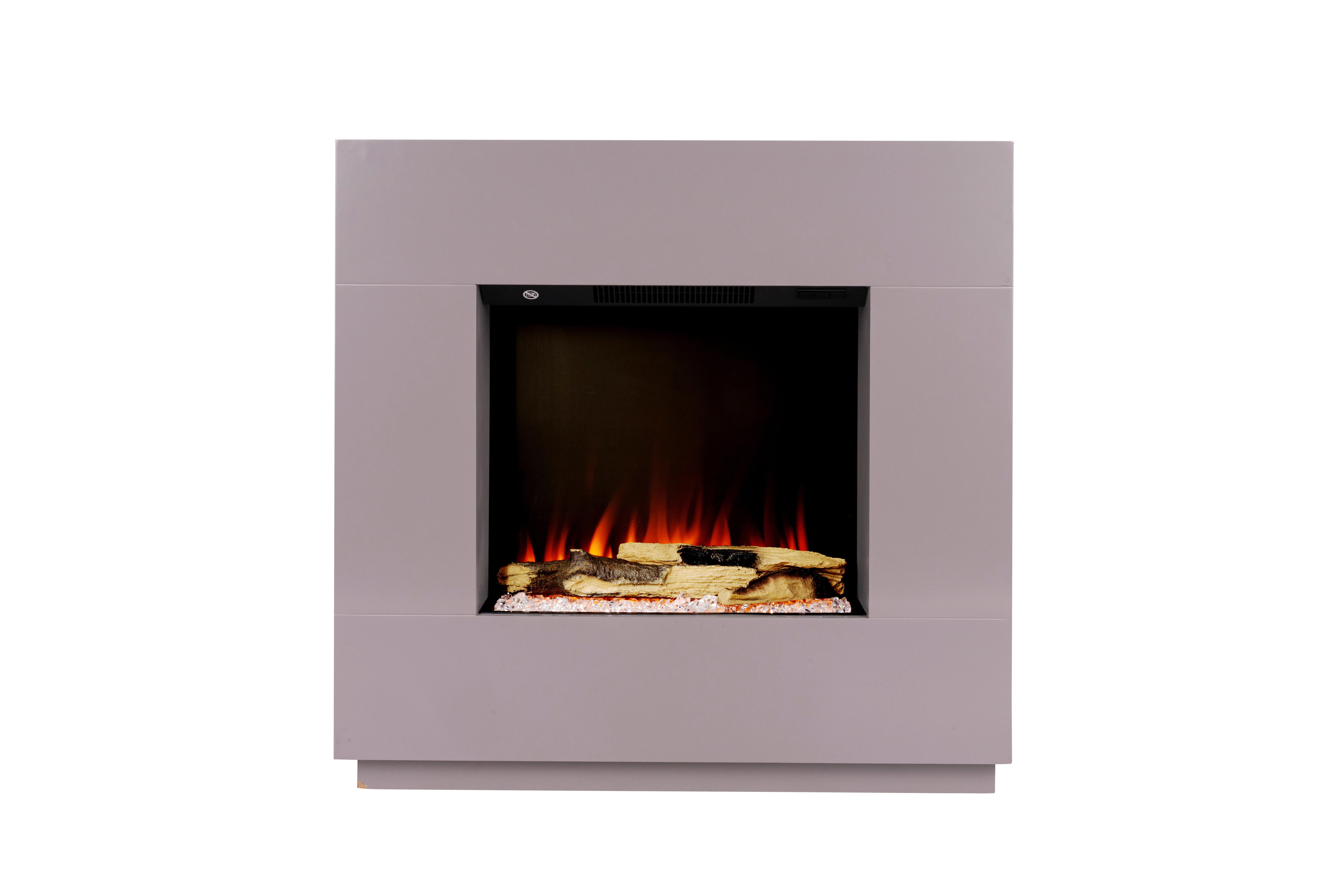Elektrokamin Bg00752-14 - Grau, Basics, Holzwerkstoff/Metall (80/76/26cm)