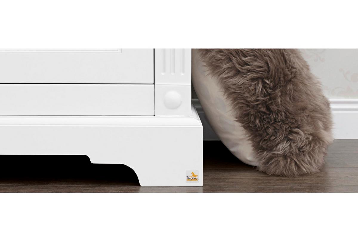 WICKELKOMMODE 133467B EMILIA - Weiß, Trend, Holzwerkstoff (119/101/78 bzw 58cm) - Pinolino
