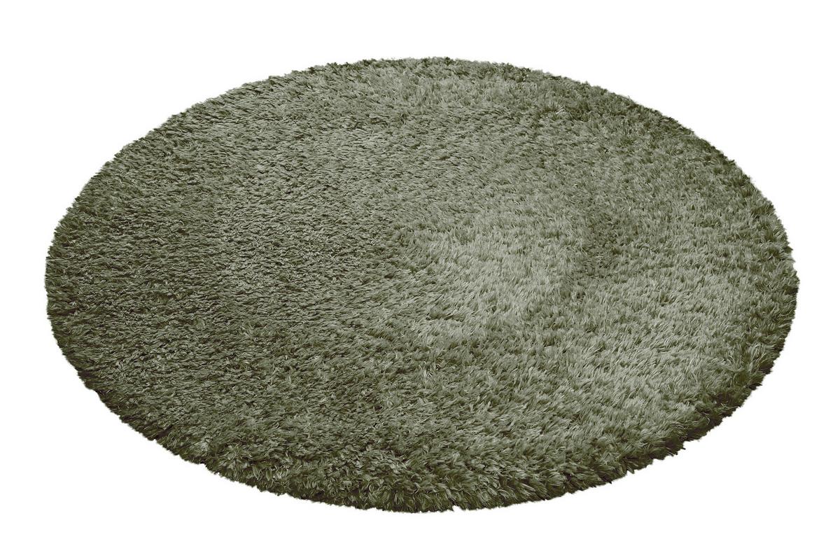 Hochflorteppich Yogi - Olivgrün, KONVENTIONELL, Textil (80cm) - Esprit