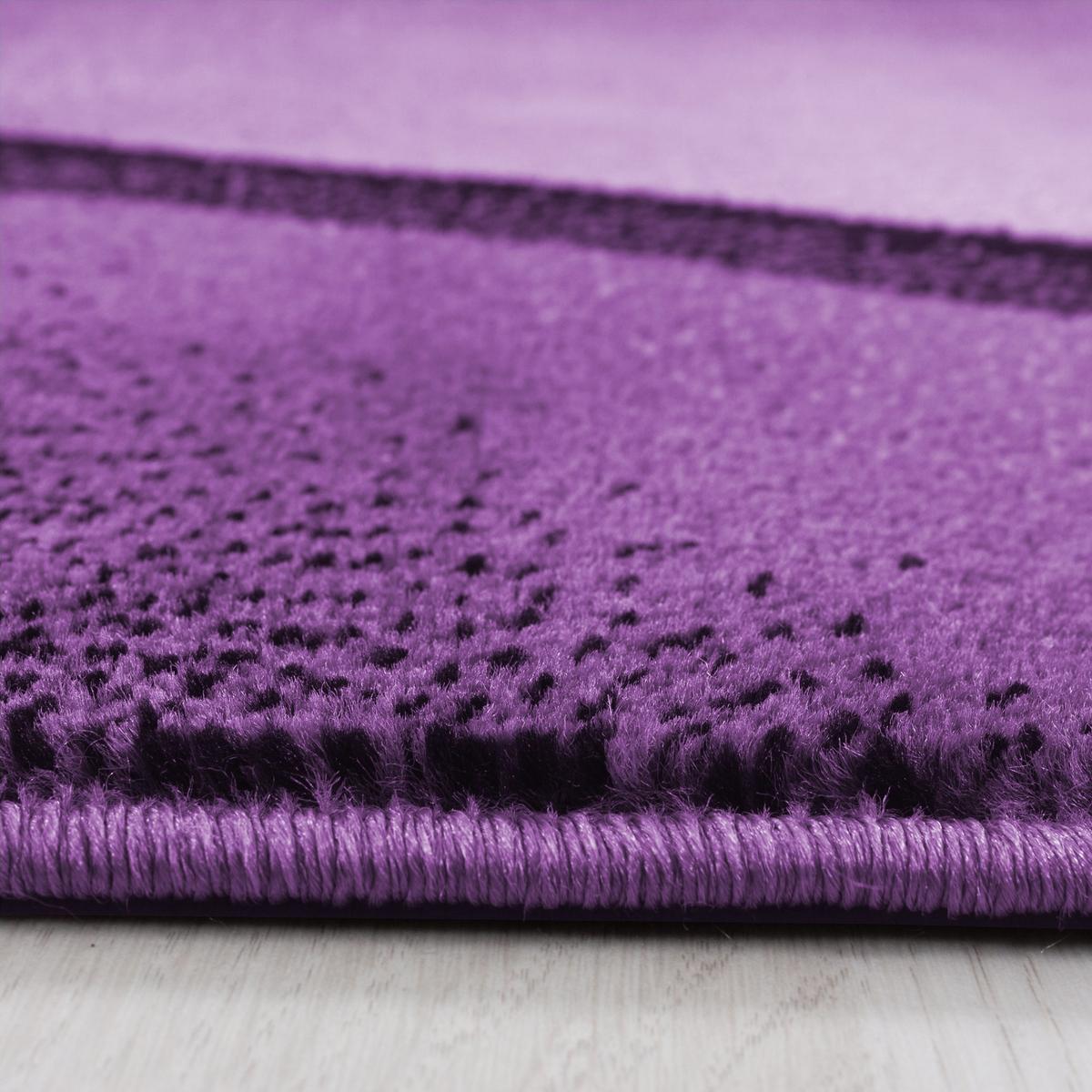 Webteppich Lila/Weiß Naturfaser Plus 160x230 cm - Lila/Weiß, Design, Textil (160/230cm)
