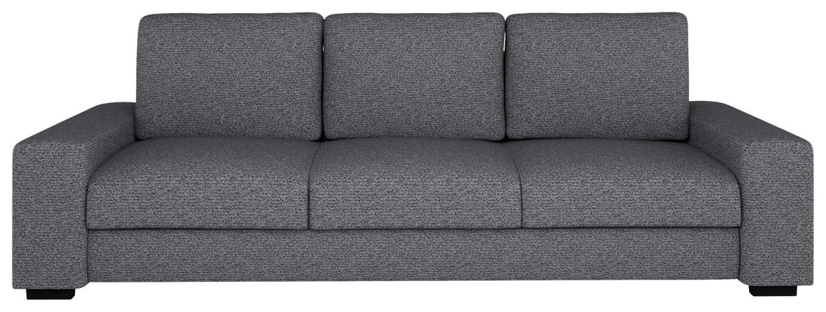 Schlafsofa Roland, Grau B: 239 Cm - Beige/Schwarz, Design, Textil (239/91/92cm) - MID.YOU
