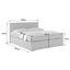Boxspringbett mit Matratze und Topper 180x200cm Nero - Chromfarben/Schwarz, KONVENTIONELL, Textil (180/200cm) Boxspringbett mit Matratze und Topper 180x200cm Nero - Chromfarben/Schwarz, KONVENTIONELL, Textil (180/200cm)