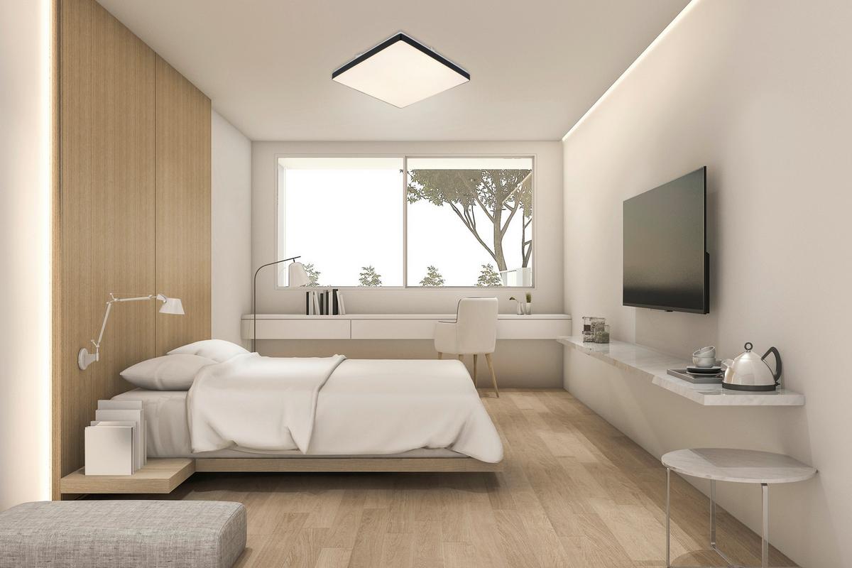 STROPNÍ LED SVÍTIDLO JANNEK - bílá/černá, Moderní, kov/plast (33/33/5,5cm) - Premium Living