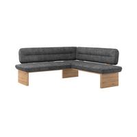 Eckbank Beluna Ii - Eichefarben/Anthrazit, KONVENTIONELL, Holz/Textil (212/170cm) - James Wood