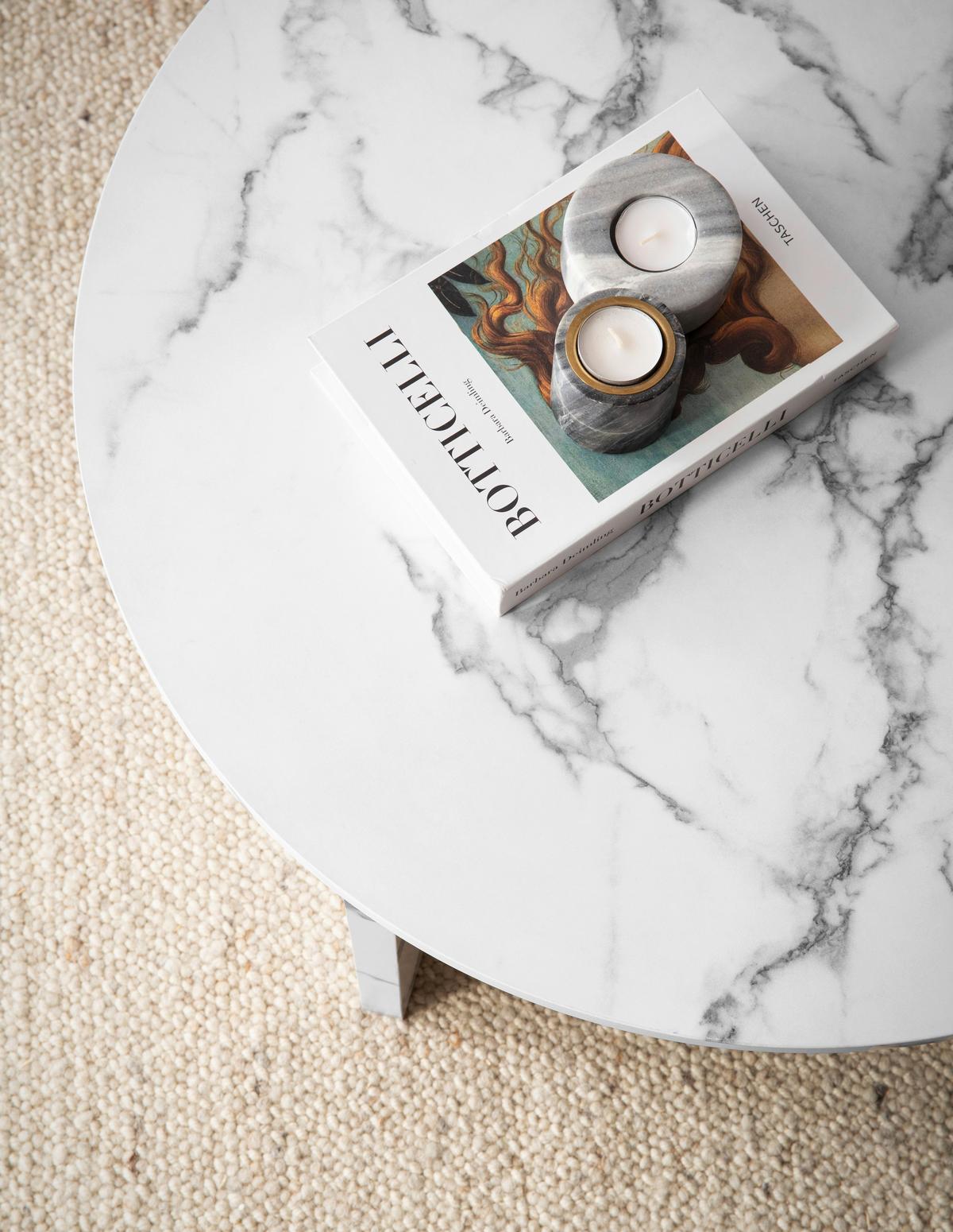 Couchtisch Weiß L: 70 Cm - Weiß, Design, Holzwerkstoff (70/70/33cm) - Livetastic