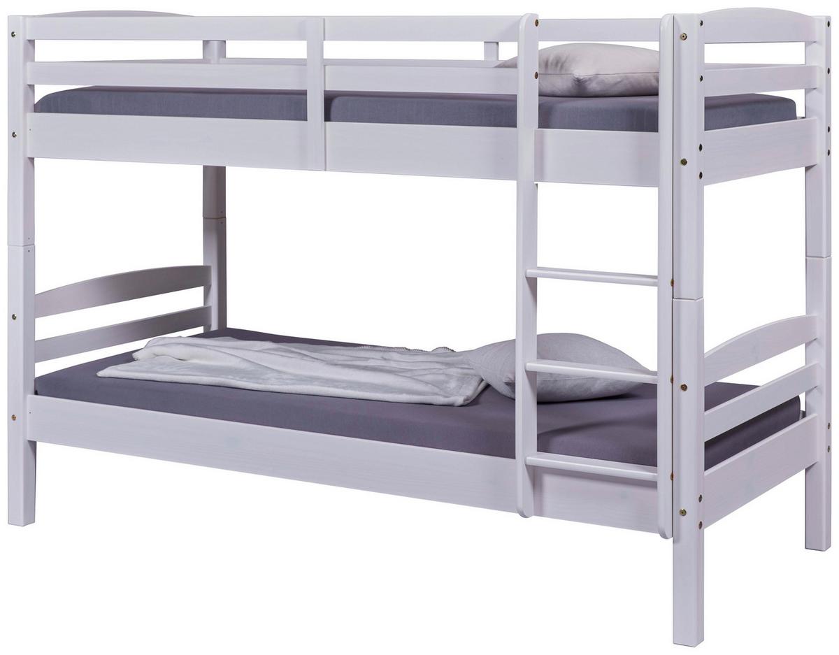 Etagenbett Annika, Weiß 90/200cm - Weiß, KONVENTIONELL, Holz (90/200cm) - Livetastic