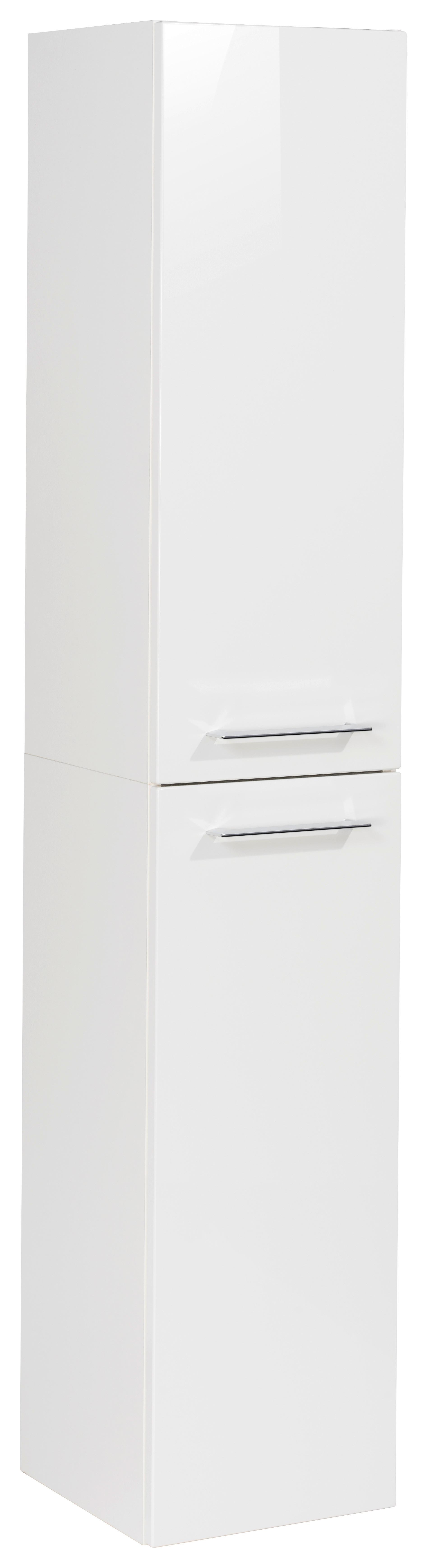 Hängender Hochschrank B.perfekt B: 30 cm Weiss - Weiß, MODERN, Glas/Holzwerkstoff (30/159/32cm) - MID.YOU