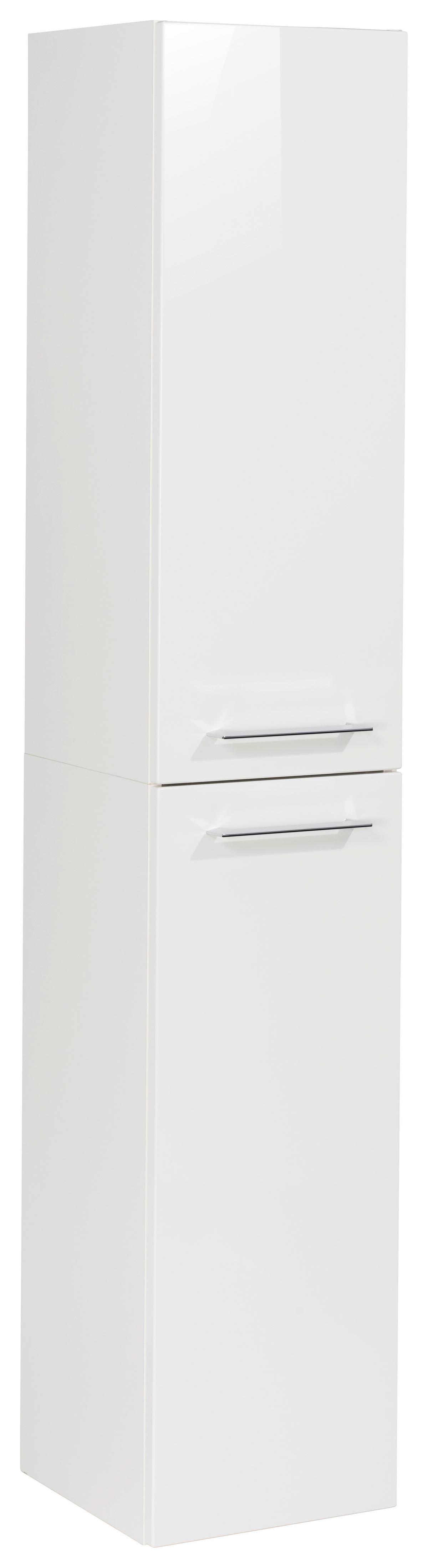 Hängender Hochschrank B.perfekt B: 30 cm Weiss - Weiß, MODERN, Glas/Holzwerkstoff (30/159/32cm) - MID.YOU