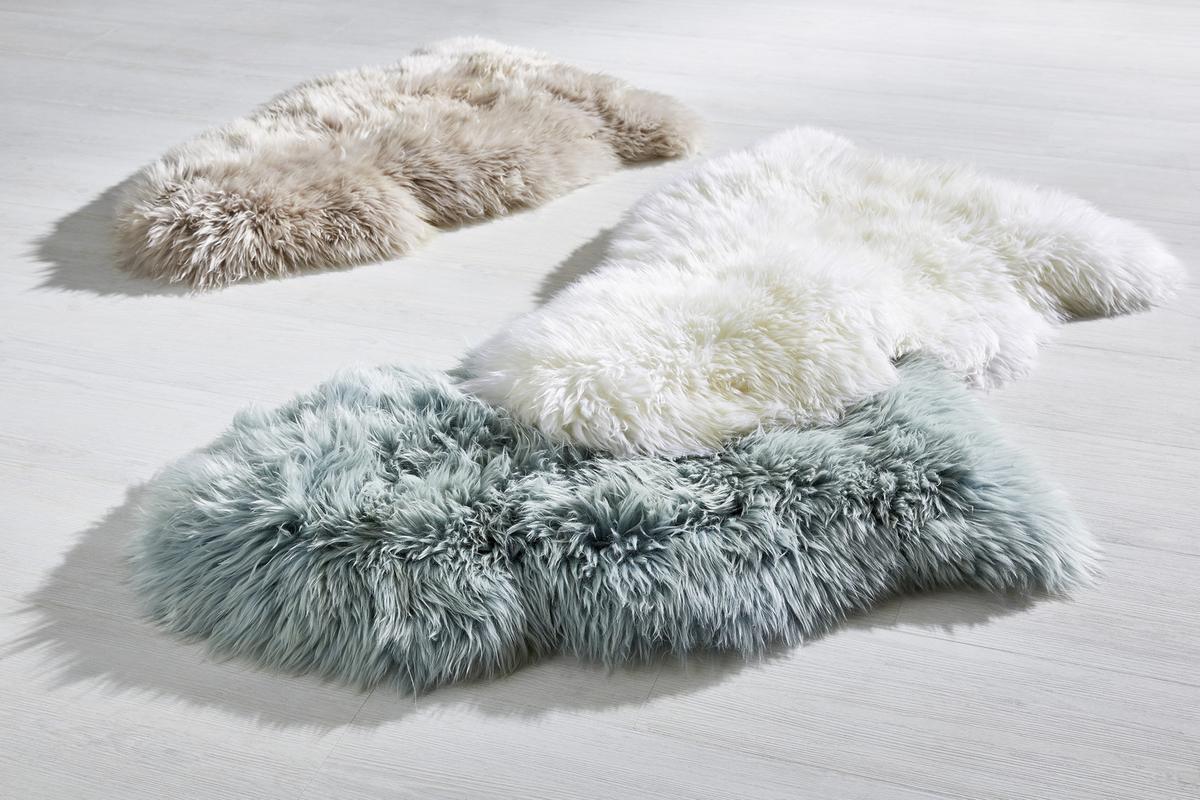 OVČIA KOŽUŠINA Jenny, 90-105/60cm, biela - biela, kožušina (60/90-105cm) - Modern Living