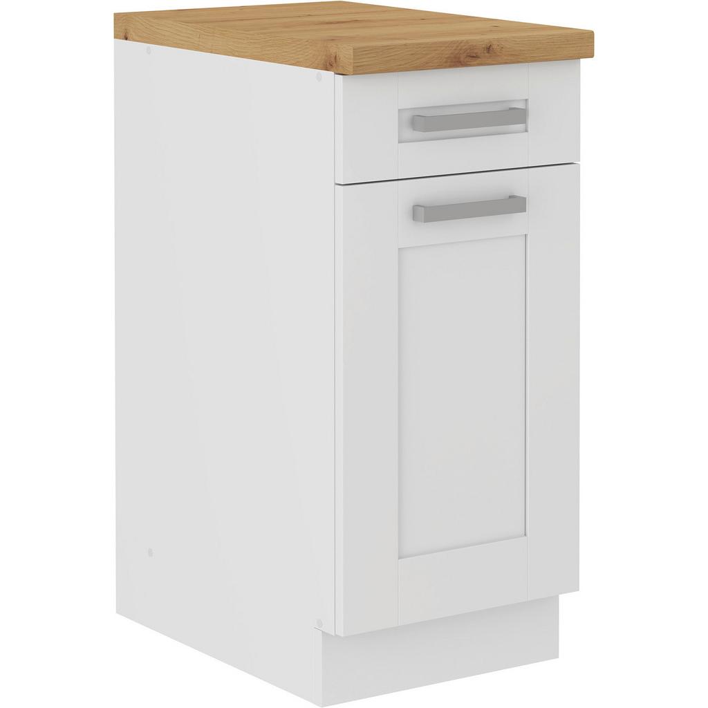 Küchenunterschrank Luisa B: 40 Cm Weiß Mit Lade