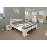 Schlafzimmer Foster - Weiß/Eiche Artisan, KONVENTIONELL, Holzwerkstoff