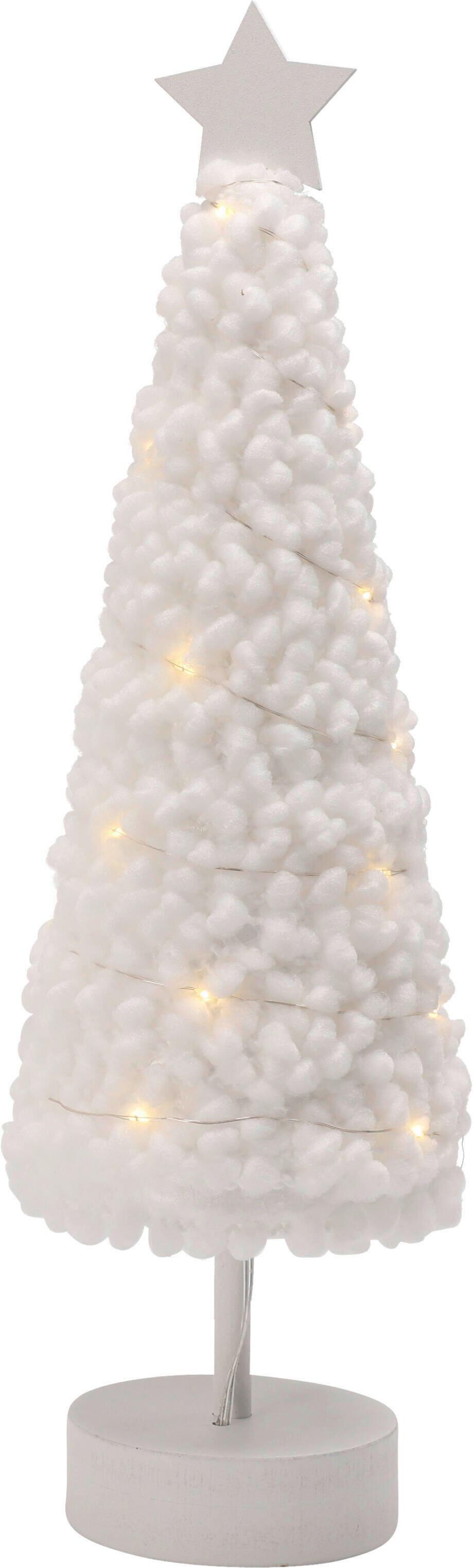 Dekoweihnachtsbaum, Weiß Ahr004170 - Weiß, MODERN, Holz (12/37cm)