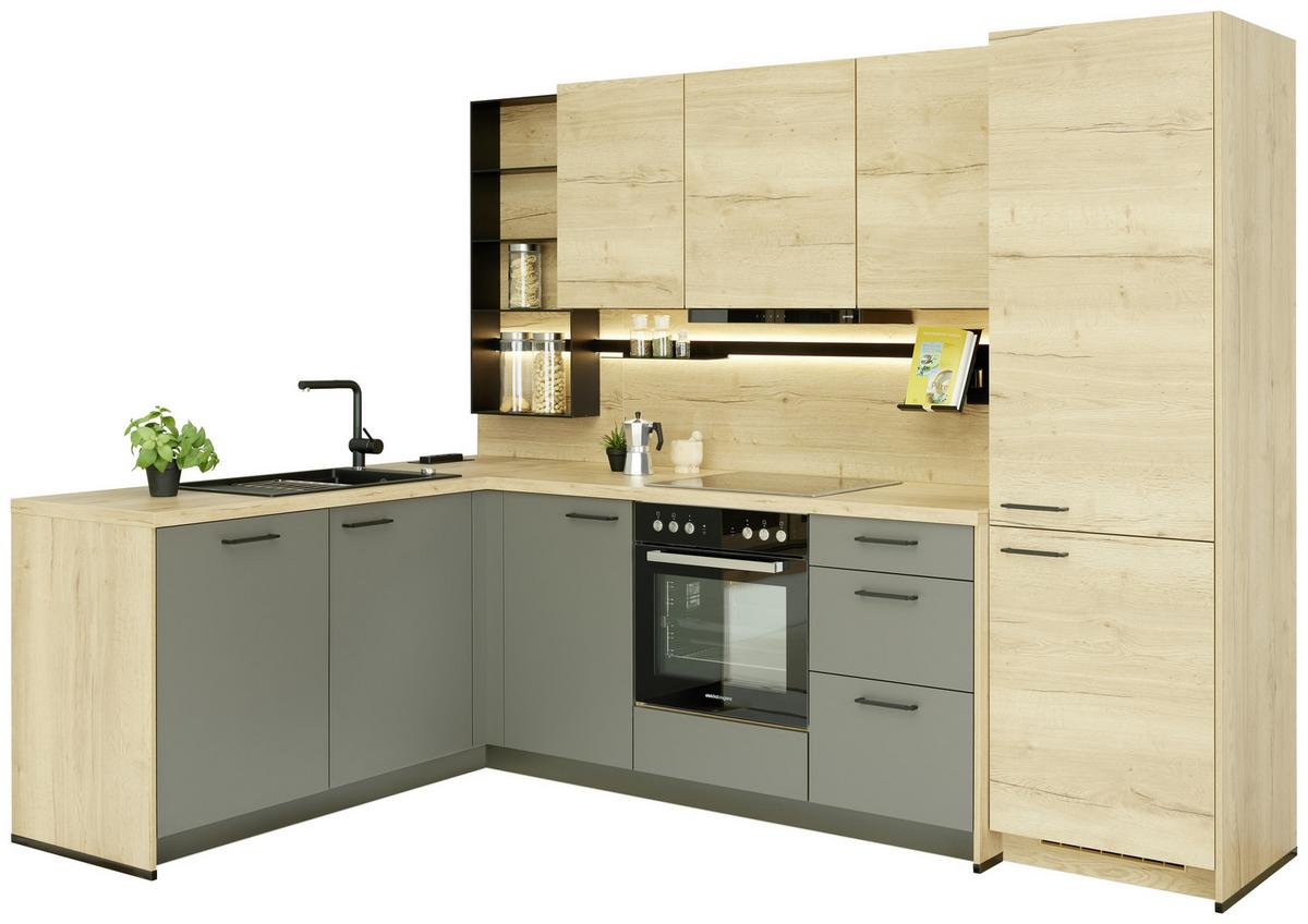 Einbauküche Riga/eastbourne Frei Planbar Klassisch - Creme, MODERN, Holzwerkstoff - Vertico