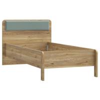 POSTEĽ HOA - farba duba/šalviovozelená, Modern, kompozitné drevo (90/200cm)