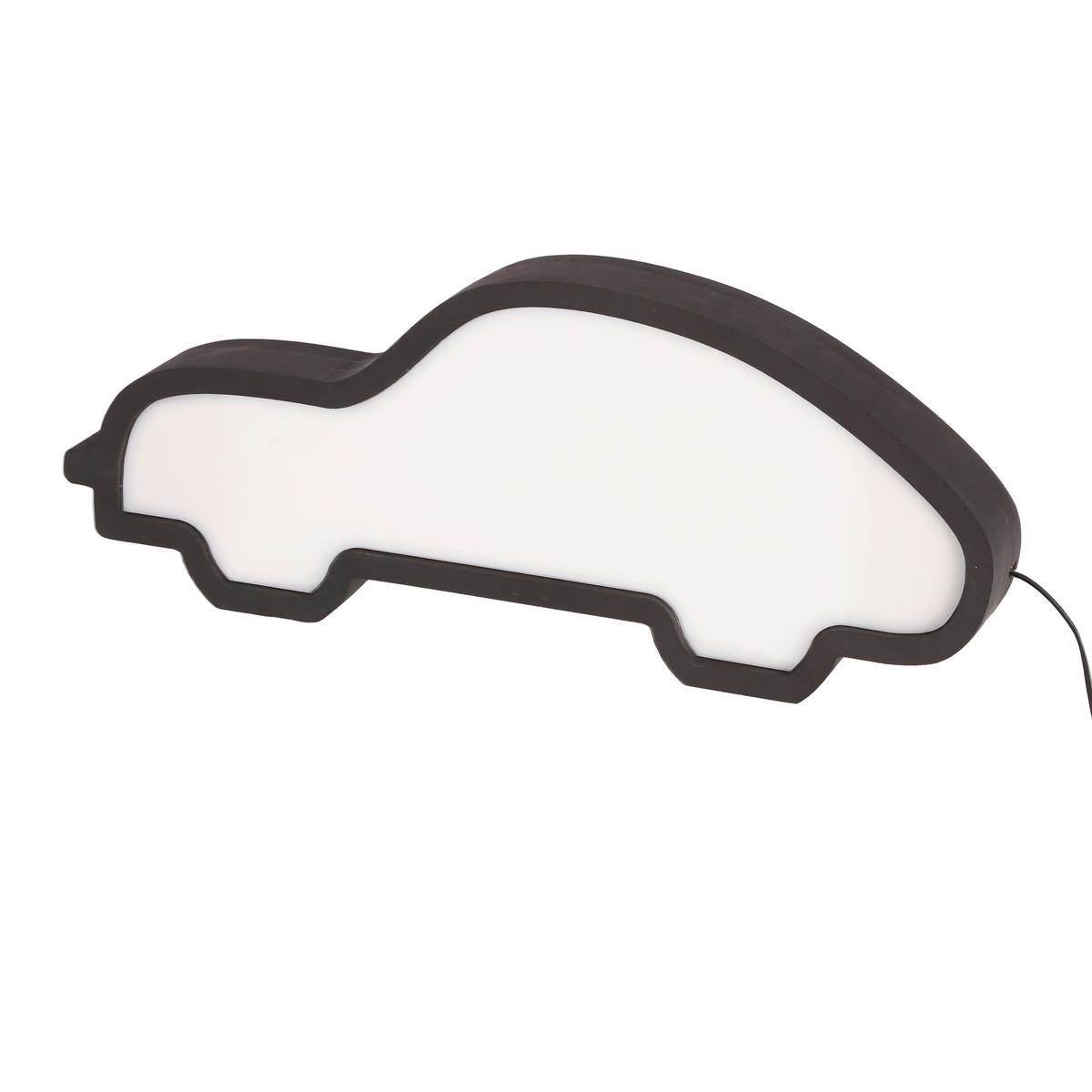 Kindertischleuchte 41-10650 Car - Schwarz, Basics, Holzwerkstoff/Kunststoff (35/3.5/14cm)