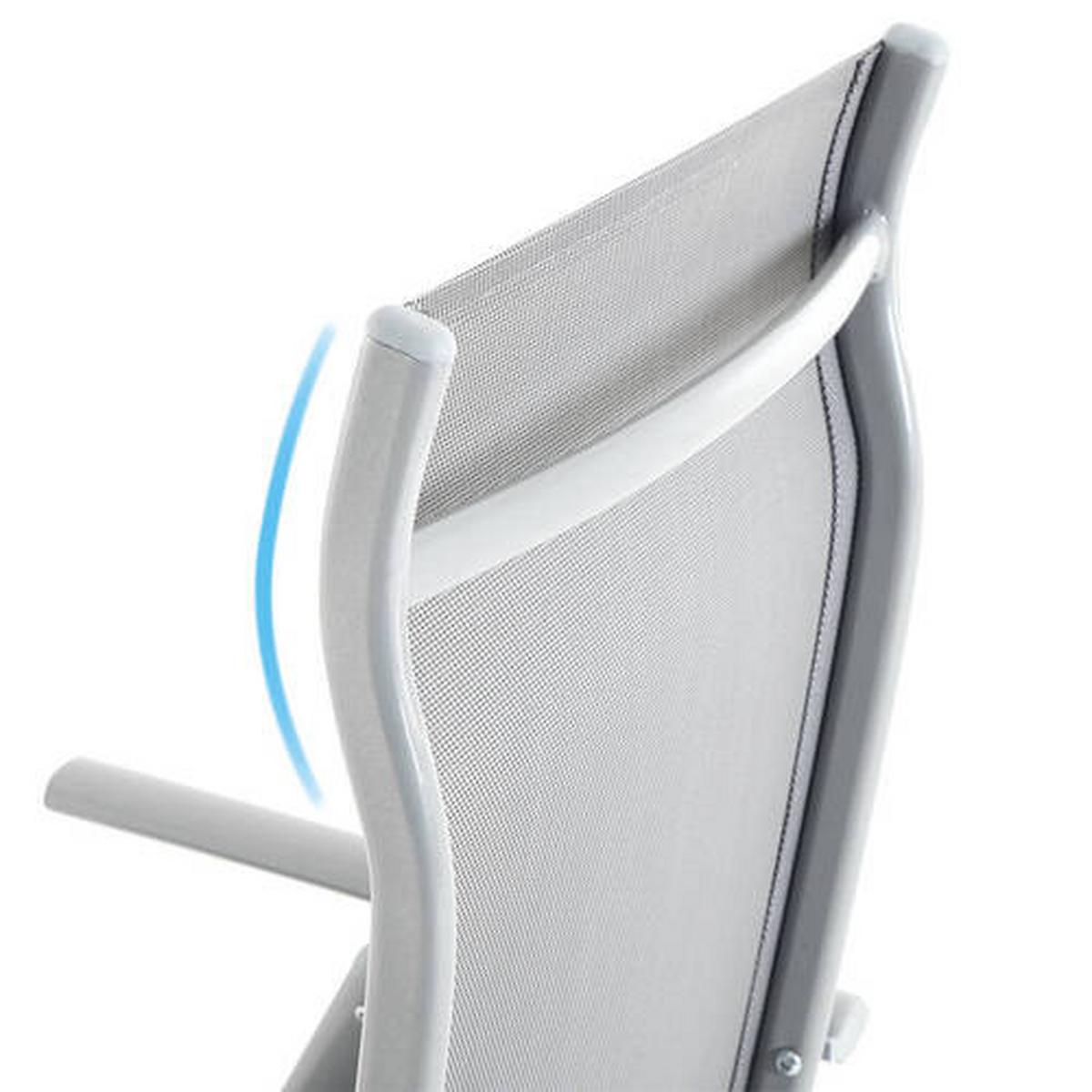 Campingsessel 4-tlg. Set Klappbar, Grau, B: 70cm - Grau, Basics, Textil/Metall (70/106/56cm) - Modante