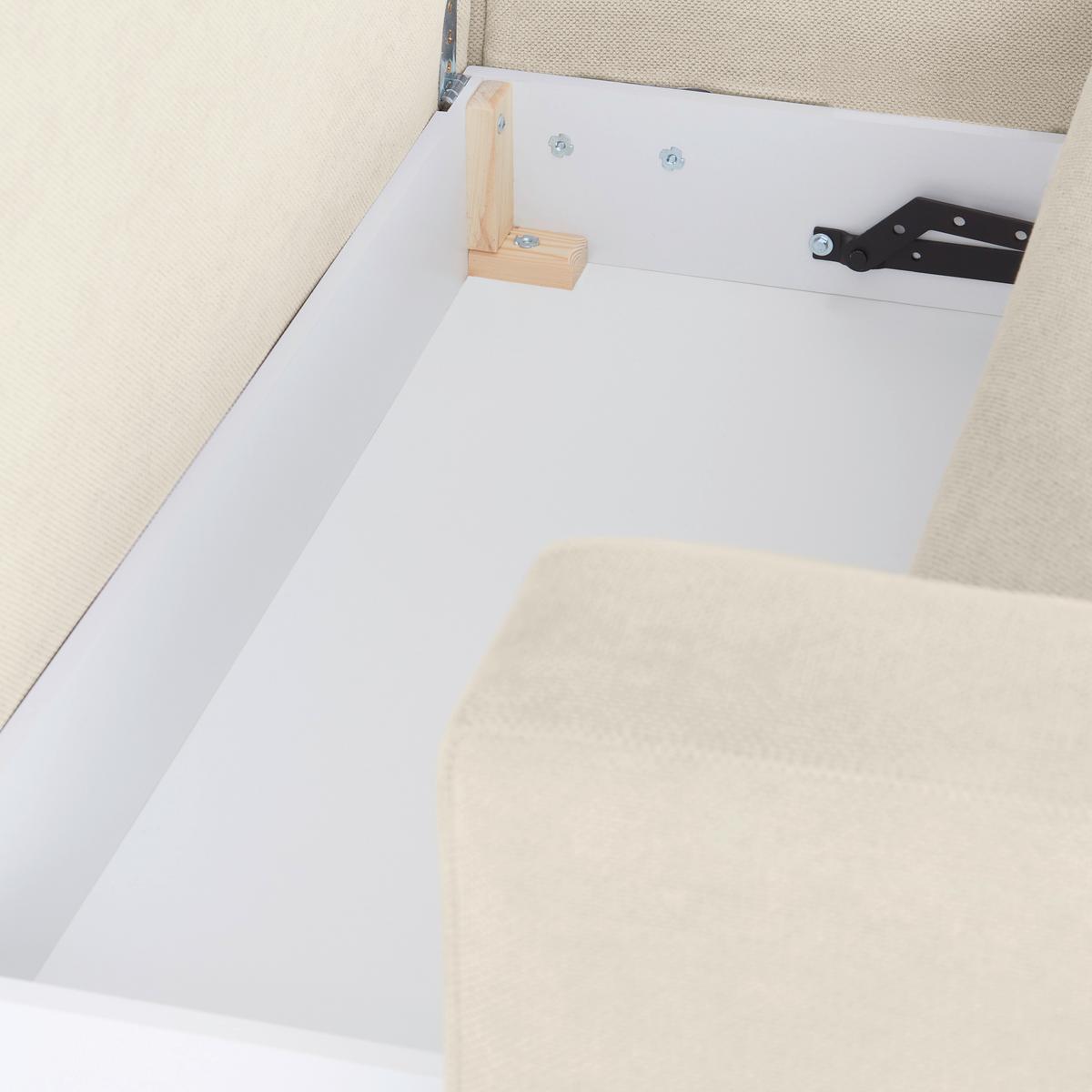 Ecksofa Bergamo - Schwarz/Sahara, MODERN, Textil (238/162cm) - Ondega