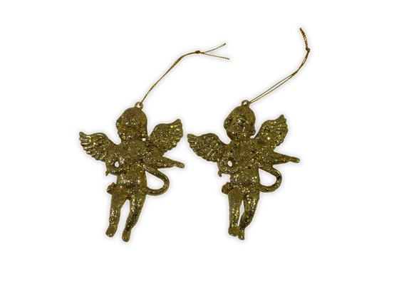 Dekohänger Engel - Silberfarben/Goldfarben, KONVENTIONELL, Kunststoff (7,5/9cm) Dekohänger Engel - Silberfarben/Goldfarben, KONVENTIONELL, Kunststoff (7,5/9cm)