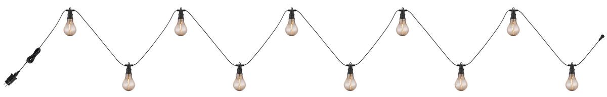 Lichterkette 3415 - Schwarz, Basics, Kunststoff (750/8/12cm) - Globo