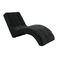 Relaxační válenda LAVANDA, černá, max. 120 kg - černá, Moderní, textil/plast (68/80/167cm) - Mömax