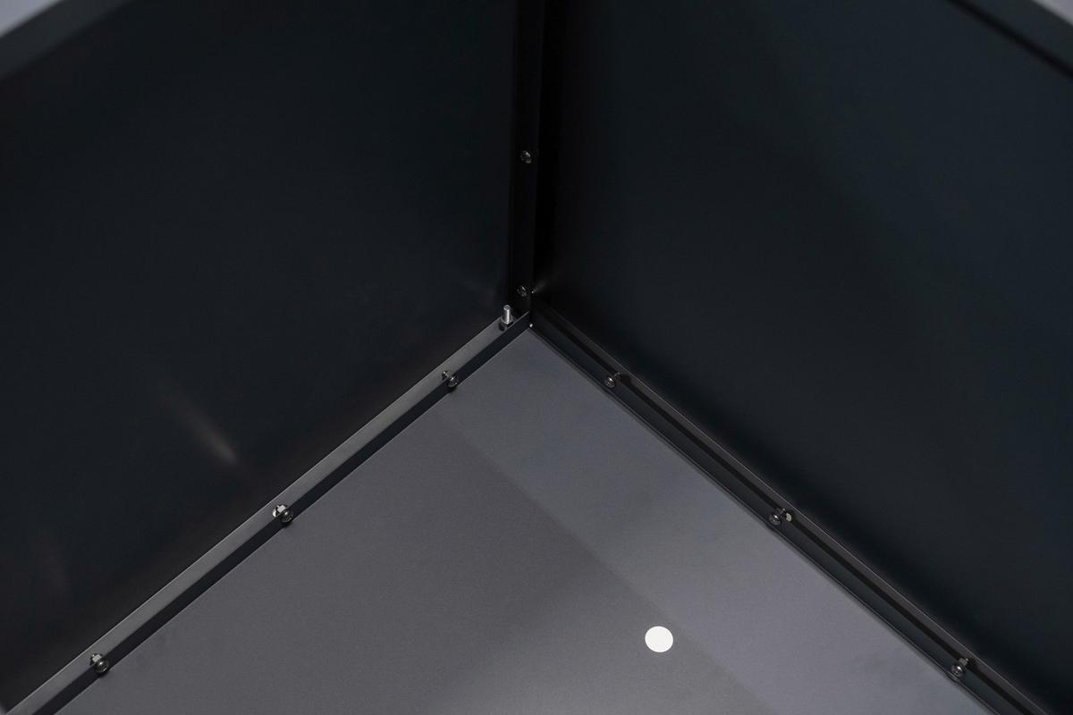 Pflanzentopf Pflanzkasten 70x70x70 - Anthrazit, Basics, Metall (70/70/70cm)