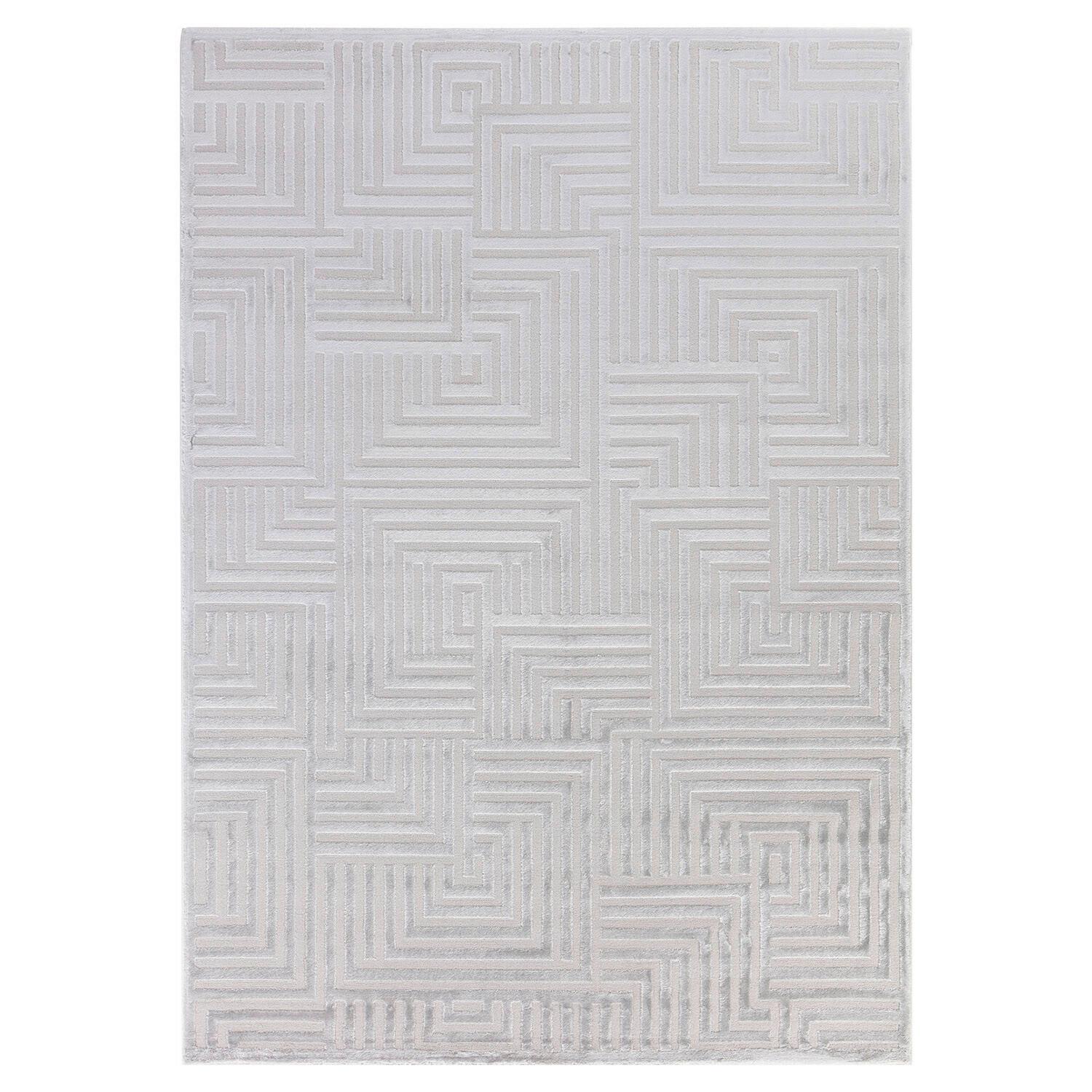 Webteppich Sahara - Silberfarben, Design, Textil (80/150cm) - Novel