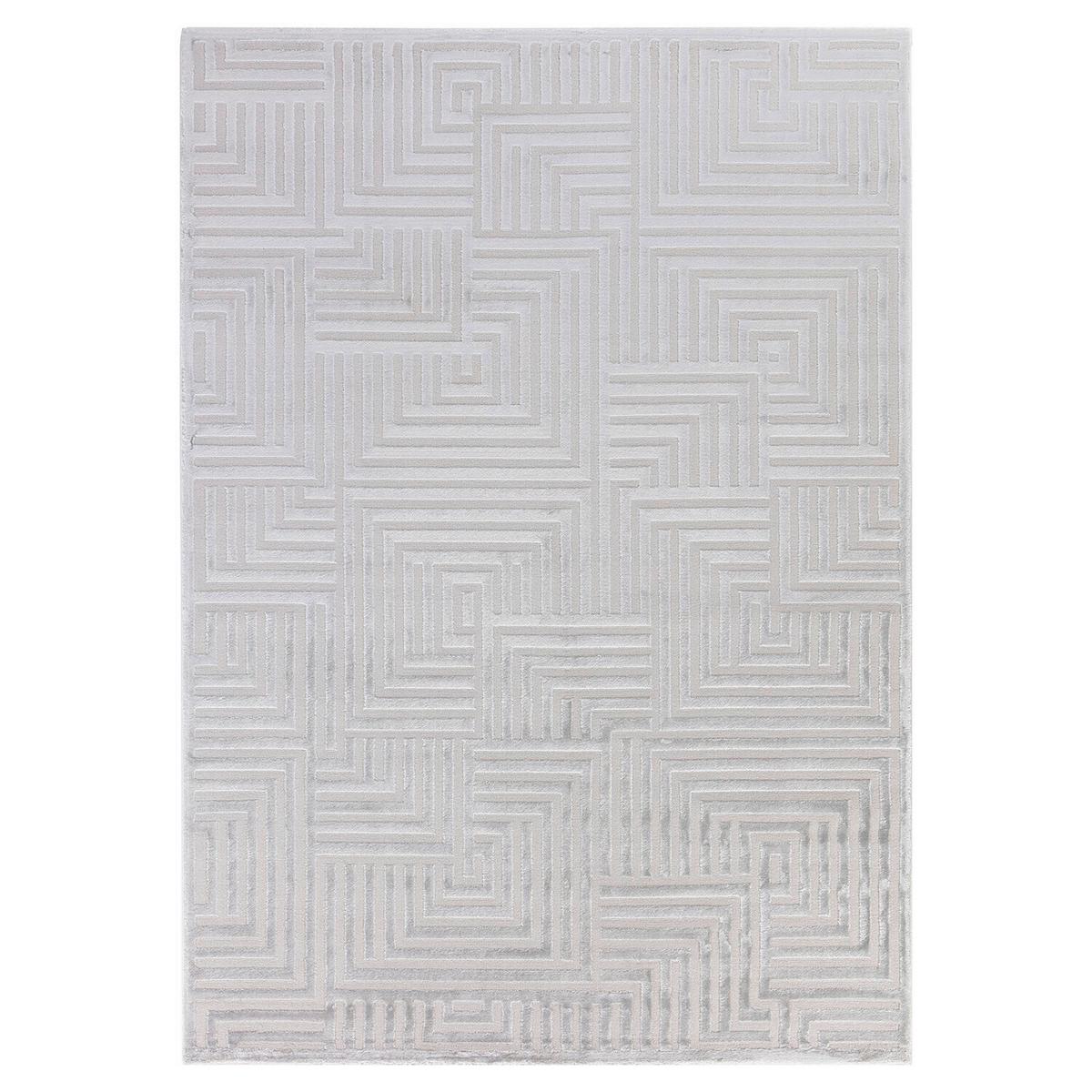 Webteppich Sahara - Silberfarben, Design, Textil (80/150cm) - Novel