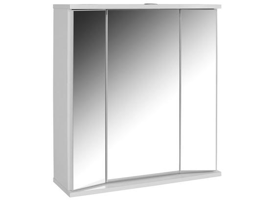 Tükrös Szekrény Koleta - fehér, konvencionális, fa (65/70/21cm) Tükrös Szekrény Koleta - fehér, konvencionális, fa (65/70/21cm)