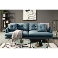 TROJMIESTNA POHOVKA TIME -3S SOFA -TREND- - petrolejová, Modern, textil (232/80/95cm) - Mömax