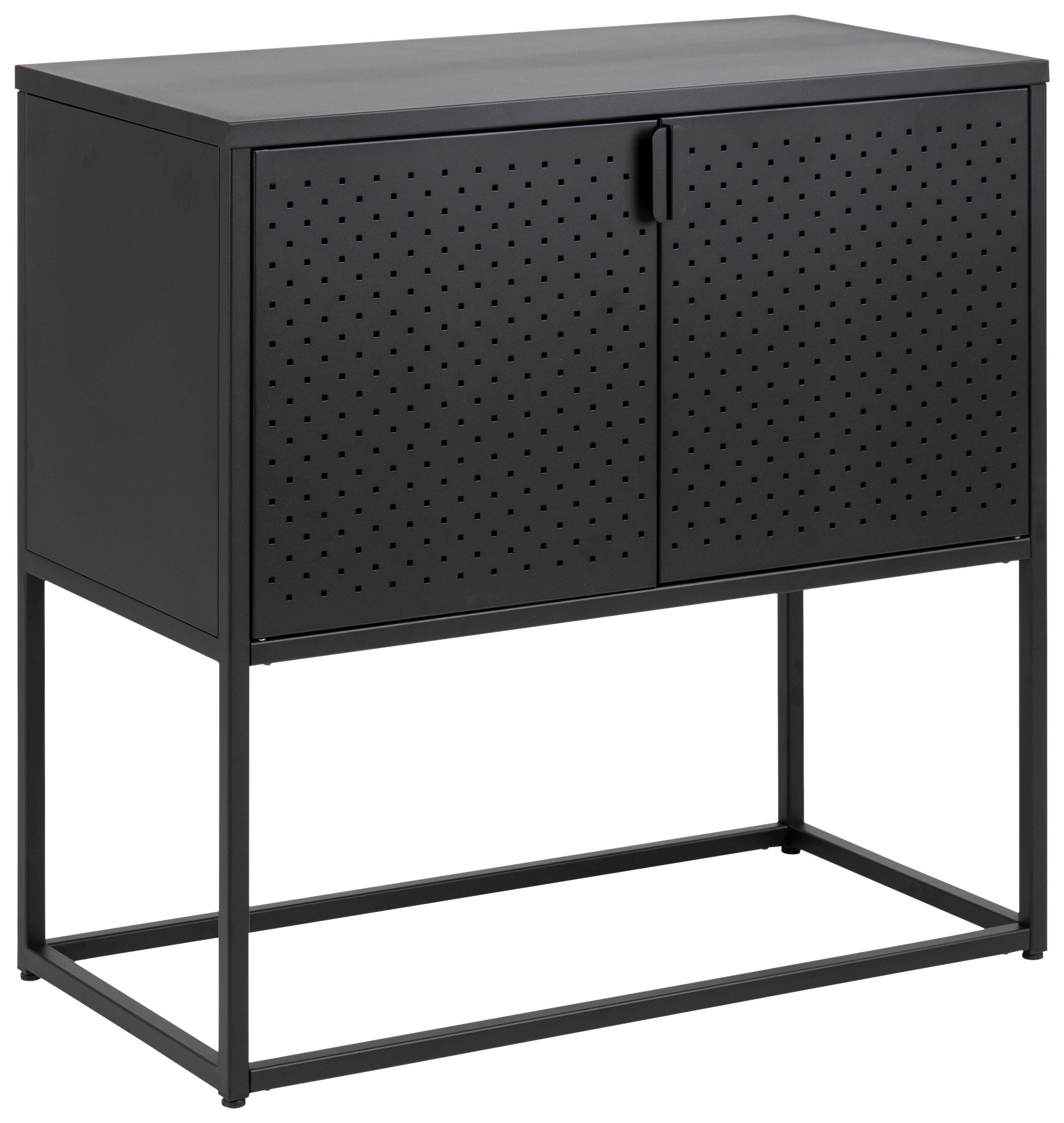 Modernes Sideboard aus Metall in Schwarz
