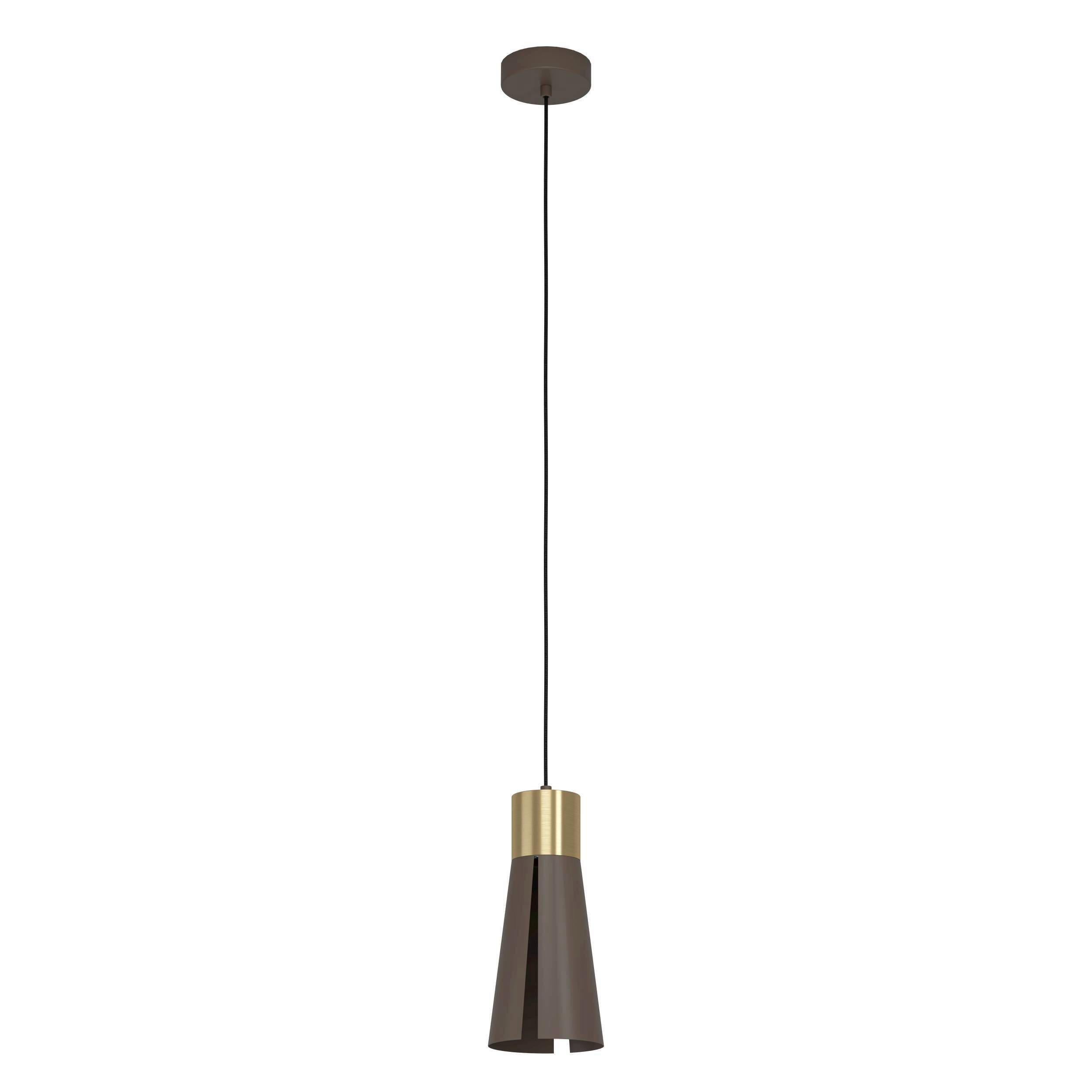 Hängeleuchte 98838* Losalomas - Messingfarben/Mokka, Design, Metall (13,5/110cm) - Eglo