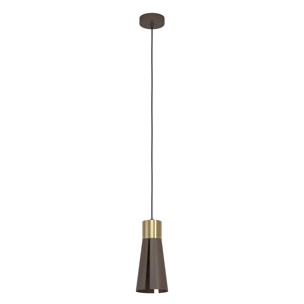 Hängeleuchte 98838* Losalomas - Messingfarben/Mokka, Design, Metall (13,5/110cm) - Eglo
