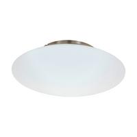 LED-Deckenleuchte Frattina Ø 43,5 cm mit Farbwechsler - Weiß/Nickelfarben, Design, Kunststoff/Metall (43,5/13cm) - Eglo