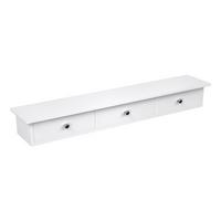 Hängeregal Mit 3 Schubladen B: 80 cm, Weiß - Weiß, Basics, Holzwerkstoff (80/10/15cm) - Boxxx
