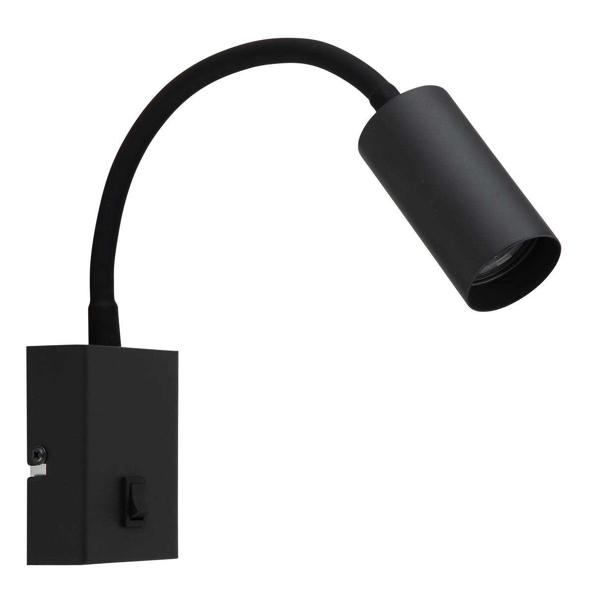 LED-Wandleuchte 3000k, 6w - Schwarzchrom/Schwarz, Design, Kunststoff/Metall (13/35,5cm) - Globo