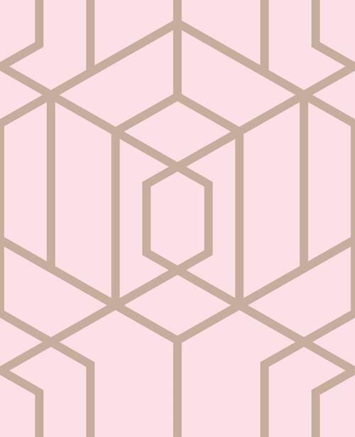 Vliestapete Pink B: 52 Cm - Pink, Basics, Papier/Kunststoff (52/1000cm)
