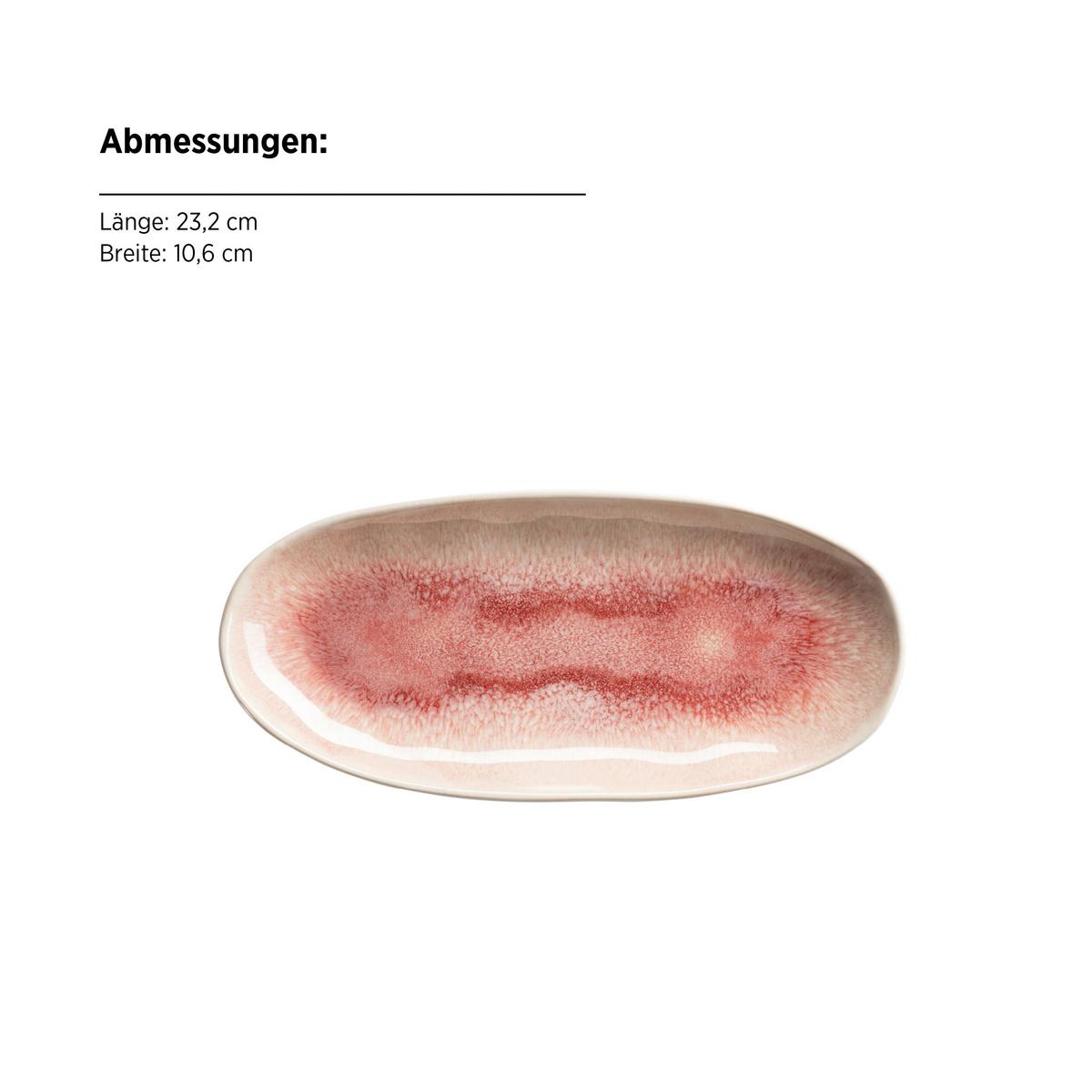 Servierplatte Frozen Beere 3-Teilig Oval - Beere, Trend, Keramik - Mäser