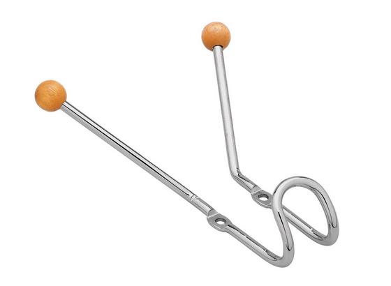 Nástenný Vešiak Karl - chrómová, Moderný, kov/drevo (12/10/5cm) Nástenný Vešiak Karl - chrómová, Moderný, kov/drevo (12/10/5cm)