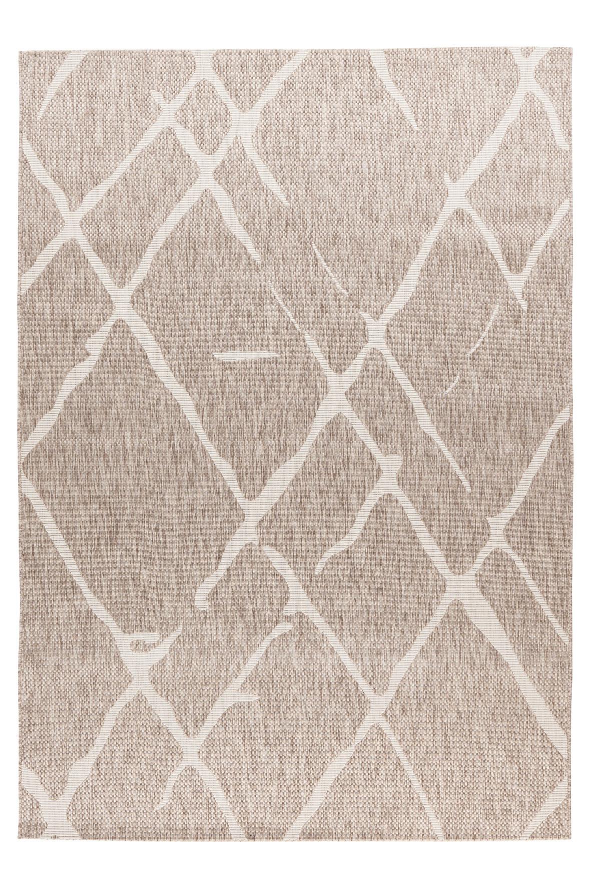 Flachwebteppich My Tallinn 540 - Taupe, Design, Textil (80/150cm) - Obsession