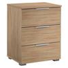 Nachtkästchen Sonoma Eiche Dekor H: 62 cm Alabama - Alufarben/Sonoma Eiche, MODERN, Holzwerkstoff (47/62/42cm) - Rauch Möbel