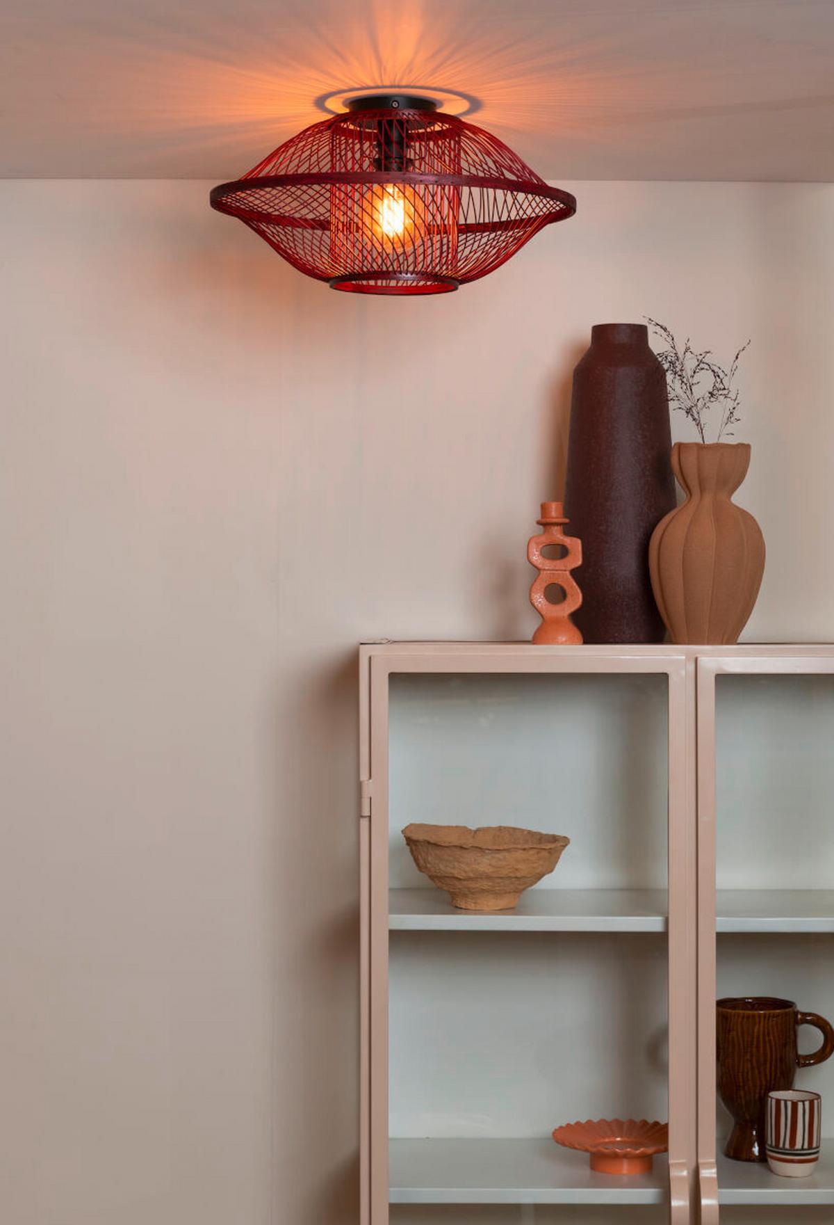 Deckenleuchte Maui - Rotbraun, Basics, Holz (50/25cm) - Good & Mojo