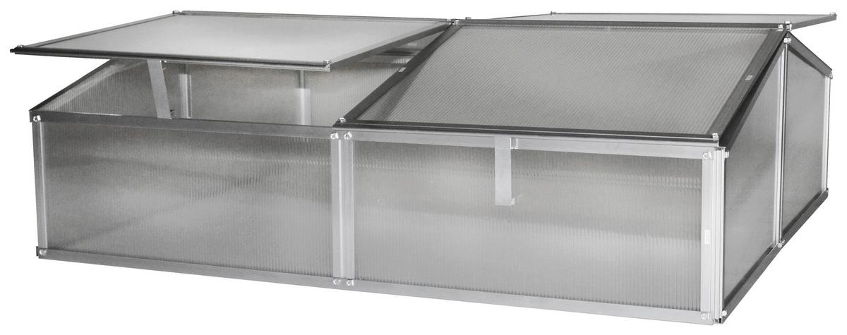 Frühbeetkasten Gaia Aluminium Ca. 102,3x38,9x120,5 Cm - Alufarben, Basics, Metall (102,3/38,9/120,5cm)